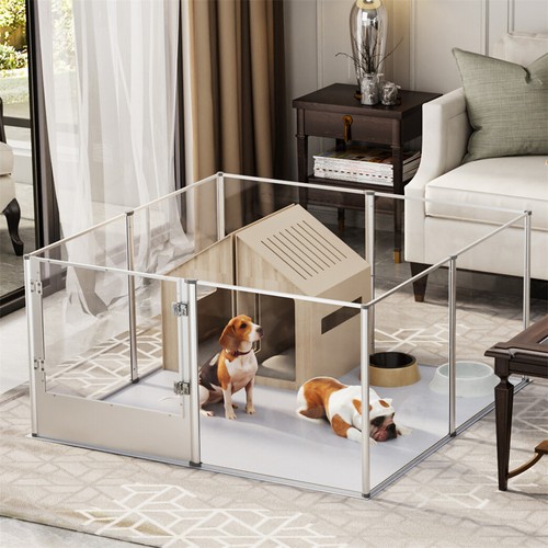 Acrylic dog playpen fence - xl,