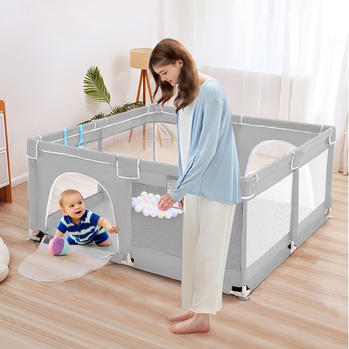 Baby playpen with - with, mat