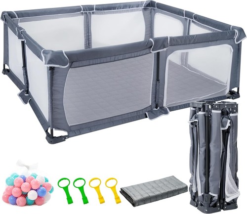 Foldable baby playpen with - foldable,
