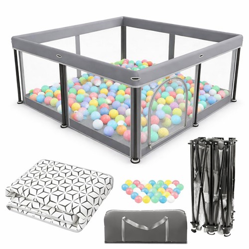 Foldable baby playpen - foldable, mat